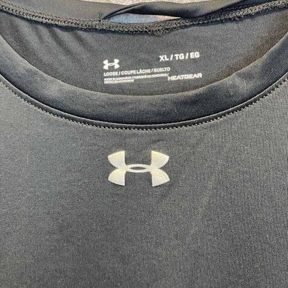 UNDER ARMOUR Challenger Tee Women's XL Black Loose Heatgear Active Pro Training - Picture 3 of 13